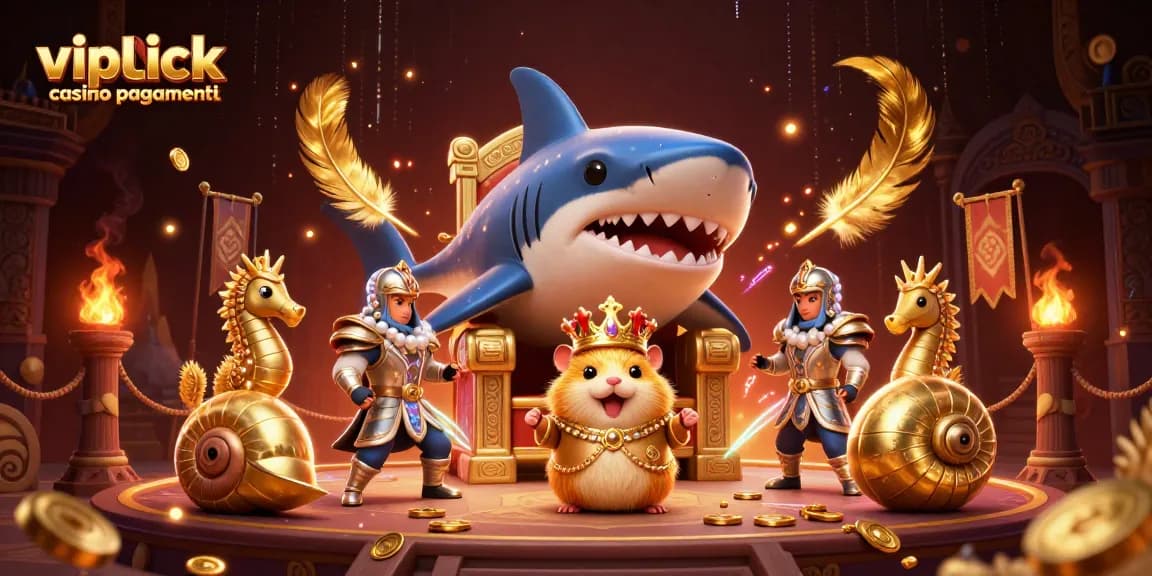 vipluck casino pagamenti mostra un'illustrazione 3D di un re cripto in un'arena di gioco