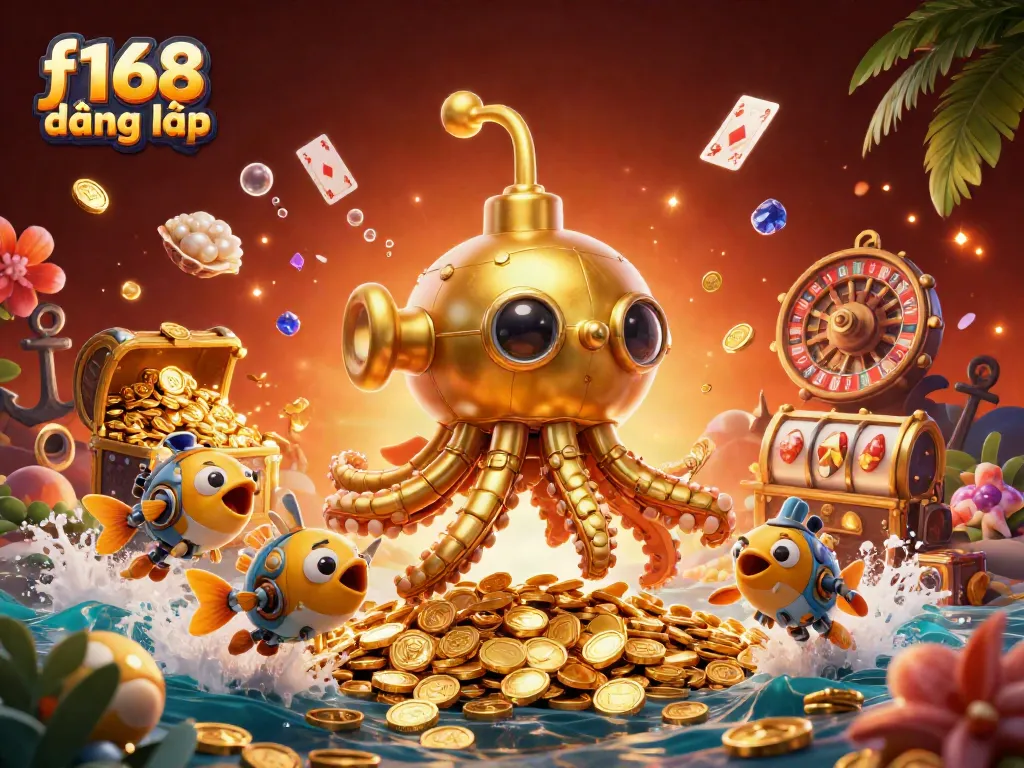 Engage with F168 đăng nhập for a thrilling online casino experience among treasure-filled underwater worlds.